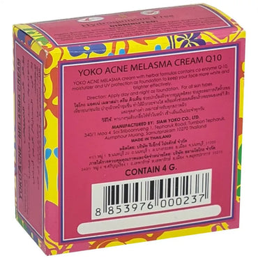 Yoko Acne Melasma Q-10 Cream – 4g