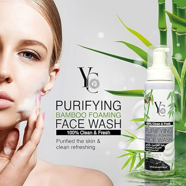 YC Clean & Fresh Bamboo Foaming Face Wash – Purifying & Oil Control Cleanser | 350 ml