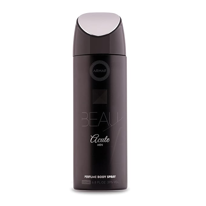 Armaf Beau Acute Deodorant Body Spray for Men 200ml | Long-Lasting Freshness | Masculine Fragrance