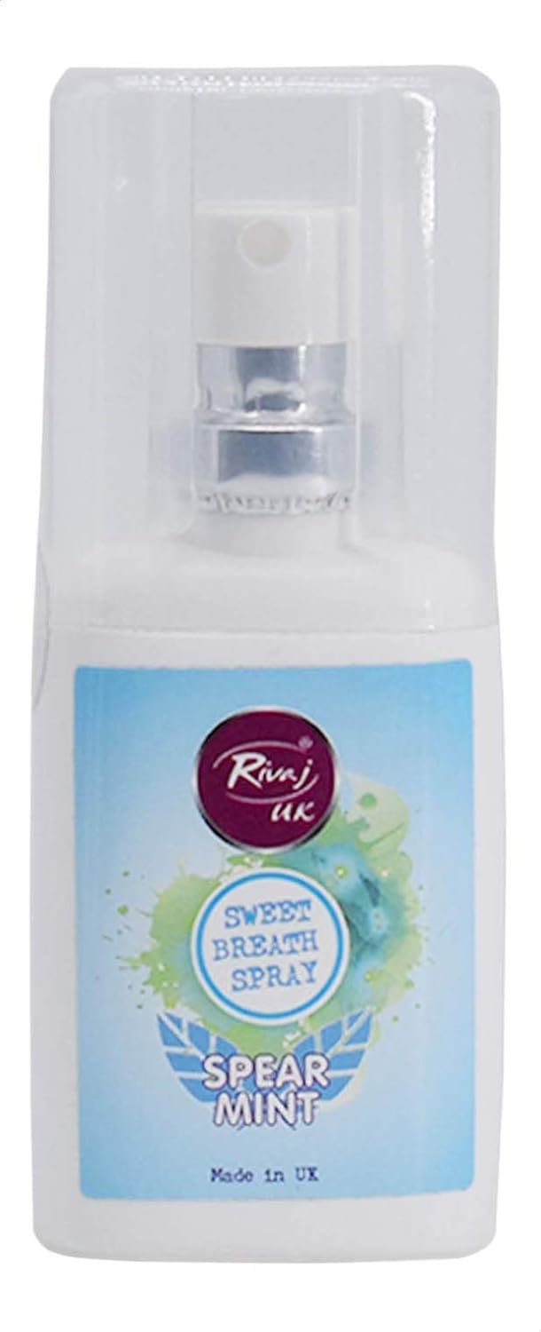 Rivaj UK Sweet Breath Spray Spear Mint (20ml) | Instant Fresh Breath On-The-Go