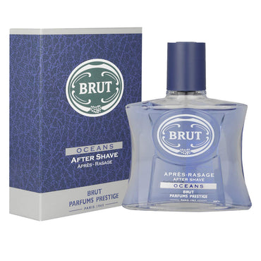 Brut After Shave Lotion for Men – Ocean | Refreshing & Cooling After Shaving Liquid, Long-Lasting Fragrance, Soothes & Hydrates Skin (100ml)