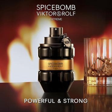 Viktor & Rolf Spicebomb Extreme Eau de Parfum Spray – 90ml | Intense Spicy-Oriental Men’s Fragrance