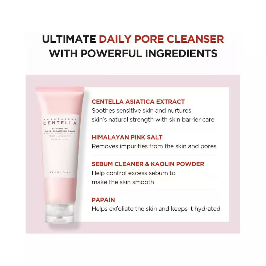 SKIN1004 Madagascar Centella Poremizing Deep Cleansing Foam (125ml)