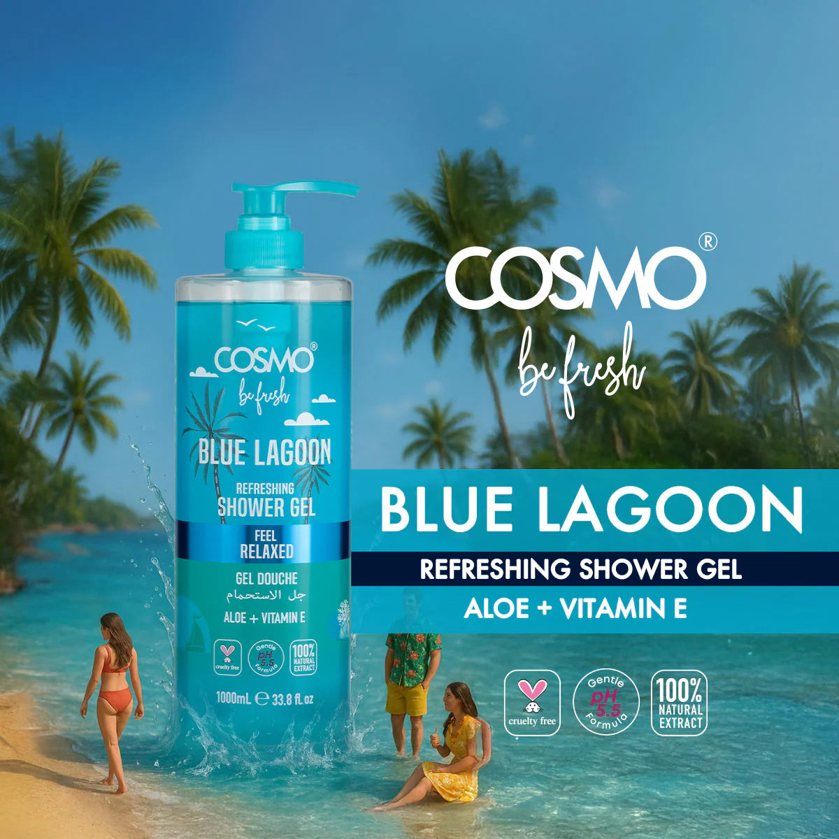 Blue Lagoon Shower Gel for All Skin Types | Refreshing & Hydrating Body Wash