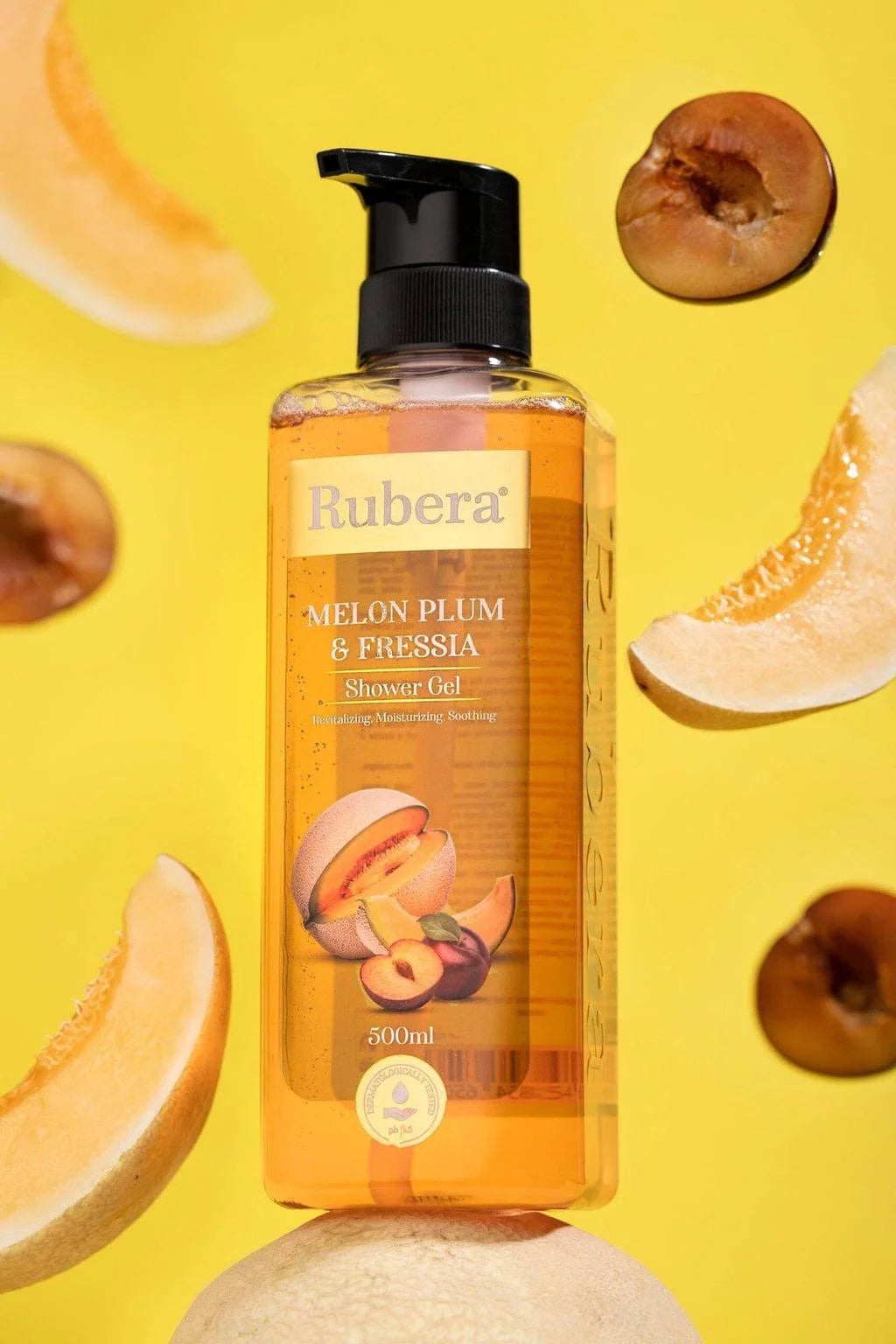 Rubera Melon, Plum & Freesia Shower Gel – Fruity & Floral Refreshing Cleanser (1000ml)