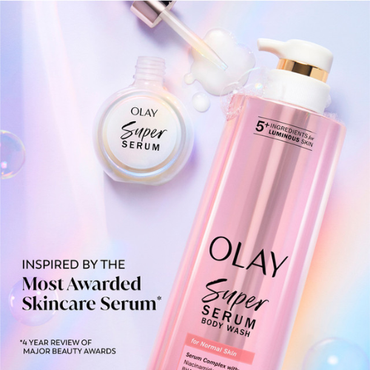 Olay Super Serum Body Wash, Normal Skin