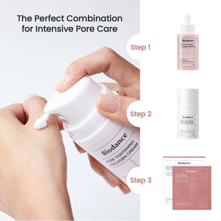 Biodance Pore Tightening Collagen Cream (50ml) | Firming, Pore-Refining Moisturizer