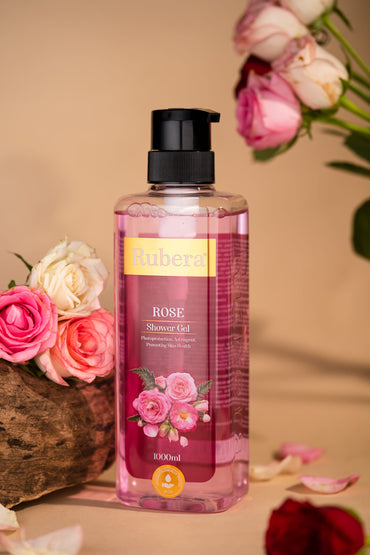 Rubera Rose Shower Gel – Hydrating & Refreshing Body Cleanser (500ml)