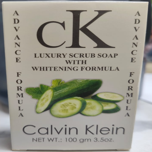 Calvin Klein Cucumber Luxury Scrub Soap – Whitening & Refreshing Exfoliation Bar
