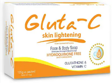 Gluta-C Skin Lightening Face & Body Soap – Brightening, Anti-Aging & Antibacterial Care (135g)