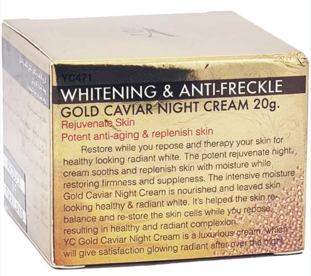 YC Whitening & Anti-Freckle Gold Caviar Day Cream – Brightening & Nourishing Daily Moisturizer (50g)