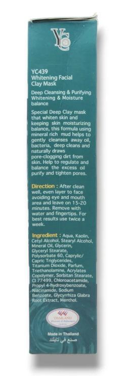 YC Whitening Facial Clay Mask – Deep Cleansing & Brightening Treatment
