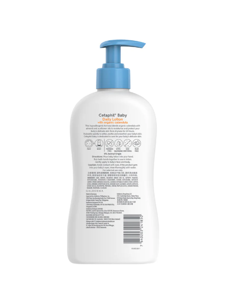 Cetaphil Baby Daily Lotion with Organic Calendula – Gentle Moisturizer for Baby’s Delicate Skin