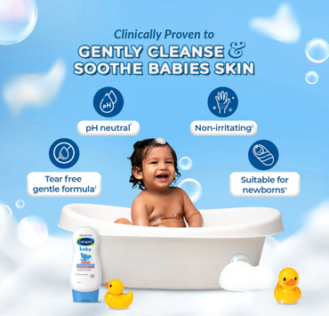 Cetaphil Baby Moisturising Bath & Wash – Gentle 2-in-1 Cleanser with Aloe & Almond Oil