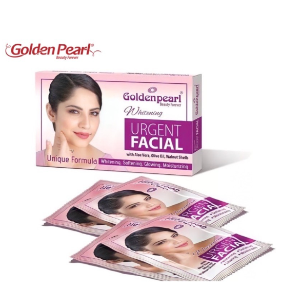 Golden Pearl Urgent Facial Kit – Instant Glow & Brightening – Quick Facial Care