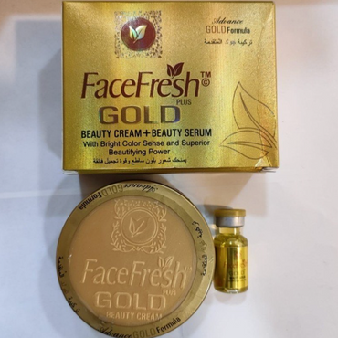 Face Fresh Gold Beauty Cream with Serum – Skin Brightening & Glowing Cream (30g)
