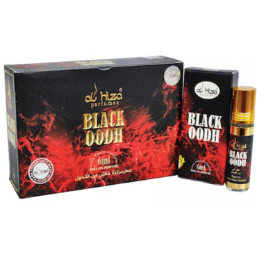 Al-Hiza Black Oodh Attar - 6ml Roll On | Deep Woody(Pack of 6)