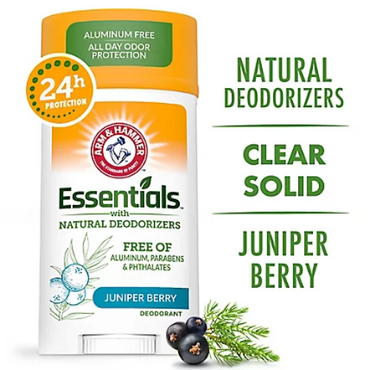 Arm & Hammer Essentials Natural Deodorant, Unscented 2.5oz