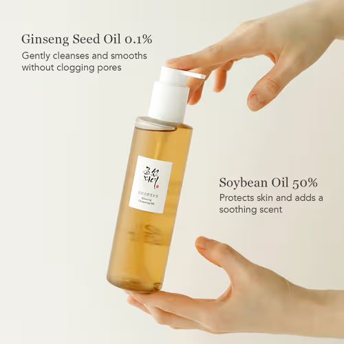 Beauty of Joseon Ginseng Cleansing Oil (210ml) | Makeup Melt & Pore Care