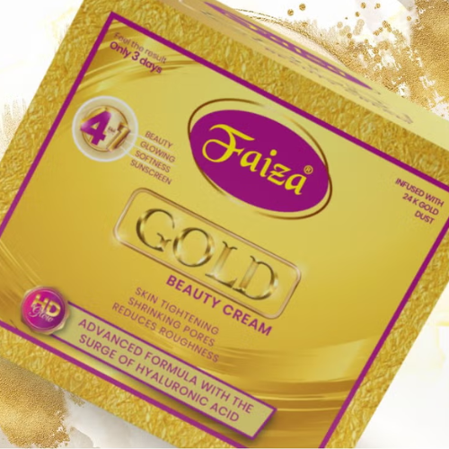 Faiza Gold Beauty Cream – Skin Whitening & Dark Spot Removal Formula