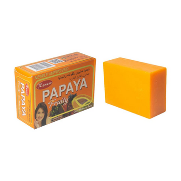 Renew Papaya Fruity Skin Whitening Soap – Brightening, Exfoliating & Nourishing Bar (135 g)