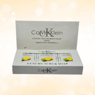 Calvin Klein Lime & Lemon Luxury Scrub Soap — Brightening Citrus Exfoliant