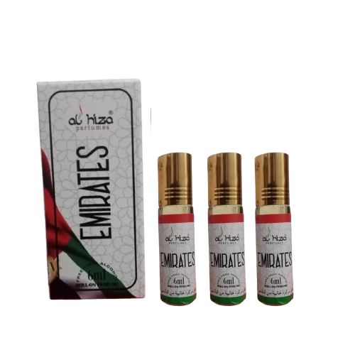 Al-Hiza Emirates Attar - 6ml Roll On | Rich Oriental(Pack of 3)