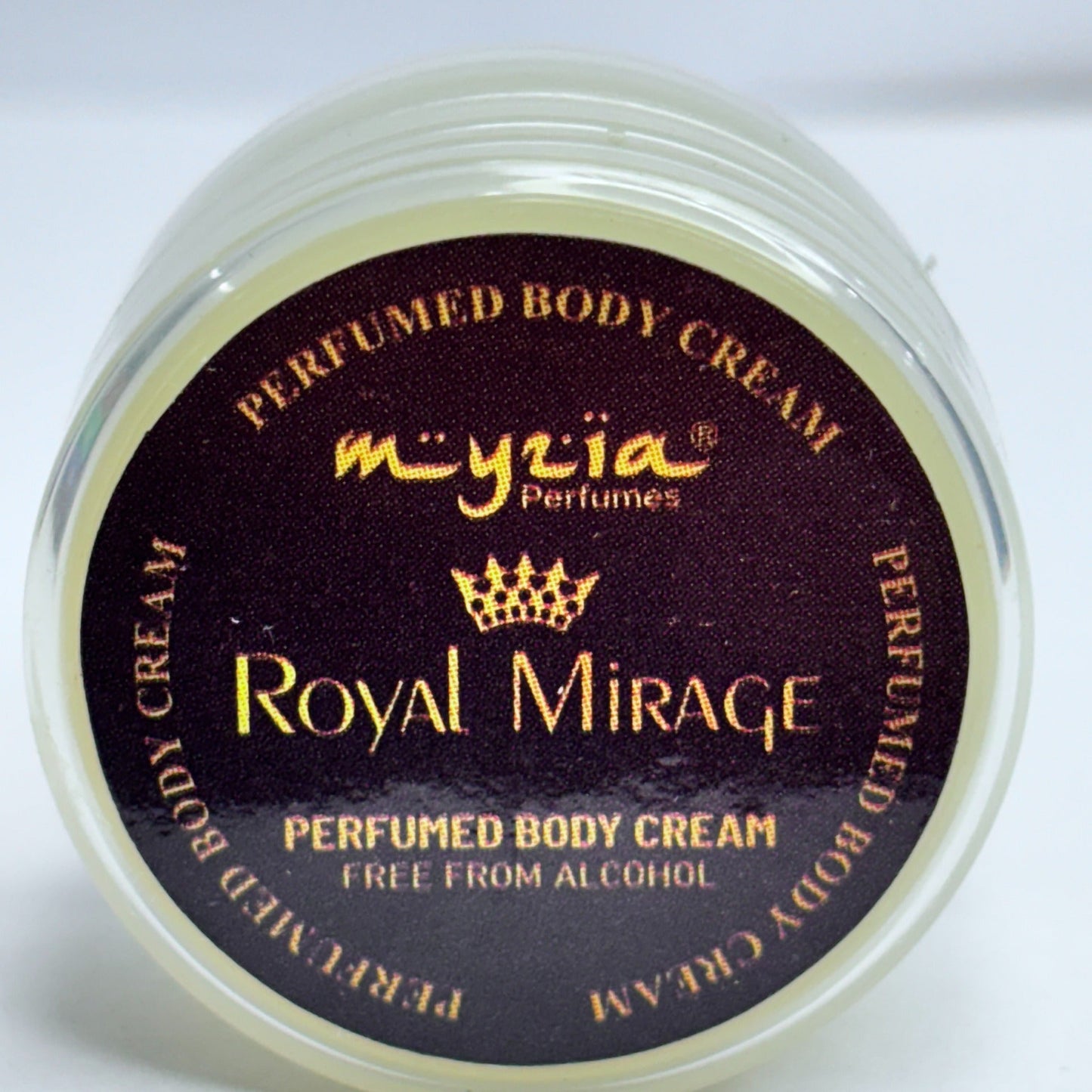 Myzia Royal Mirage Perfumed Body Cream – 10g Each, Pack of 12 | Regal, Exotic Fragrance