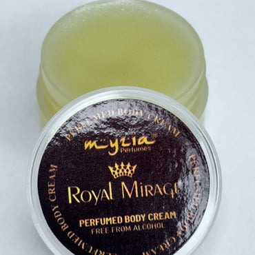 Myzia Royal Mirage Perfumed Body Cream – 10g Each, Pack of 12 | Regal, Exotic Fragrance