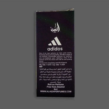 Al-Hiza Adidos Attar – 6ml Roll-On | Fresh, Sporty Concentrated Perfume Oil