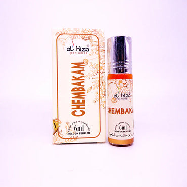 Al-Hiza Chembakam Attar – 6ml Roll-On | Exotic Floral Concentrated Perfume Oil (Alcohol-Free)