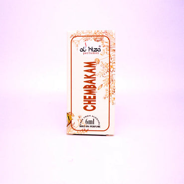 Al-Hiza Chembakam Attar - 6ml Roll On | Floral & Long Lasting Fragrance (Pack of 3)