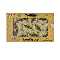 Myzia Shams Al Oud Perfumed Body Cream – 10g Each, Pack of 12