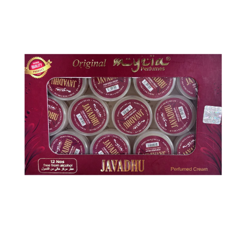 Myzia Javadhu Perfumed Body Cream – 10g Each, Pack of 12