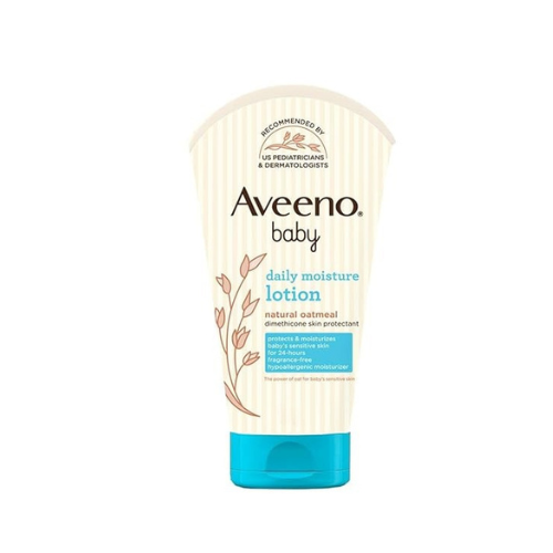 Aveeno Baby Daily Moisture Lotion – 20g | Oat Flour, Glycerin & Dimethicone | Hypoallergenic & Fragrance-Free