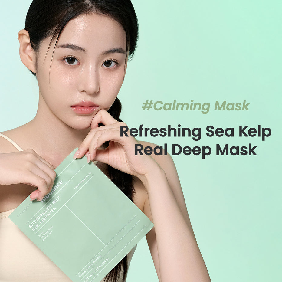 Biodance Refreshing Sea Kelp Real Deep Mask (4 Sheets) | Soothing Hydration Set