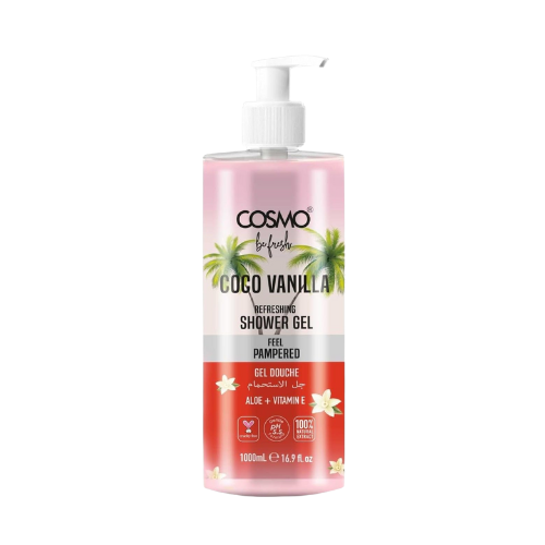 COSMO Be Fresh Coco Vanilla Shower Gel 1000ml | Refreshing & Hydrating Body