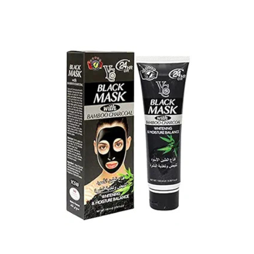 YC Activated Bamboo Charcoal Black Mask – Deep Cleansing & Detox | 100 ml