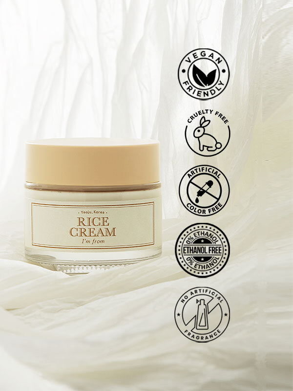 I'm From Rice Cream - Brightening Korean Moisturizer with Rice & Ceramide for Glowing Skin (50g)