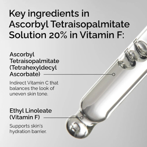 The Ordinary Ascorbyl Tetraisopalmitate Solution 20% in Vitamin F – Brightening & Antioxidant Serum