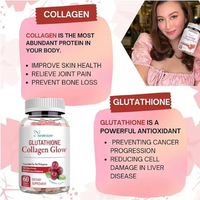 Glutathione Collagen Glow Cranberry Organic Gummies (60)