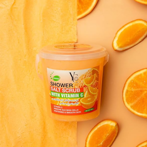 YC Shower Salt Scrub with Vitamin C – Exfoliating & Brightening Body Scrub | 450 g