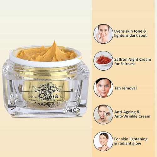 Olifair Pearl Saffron Night Cream – Brightening & Nourishing Skincare