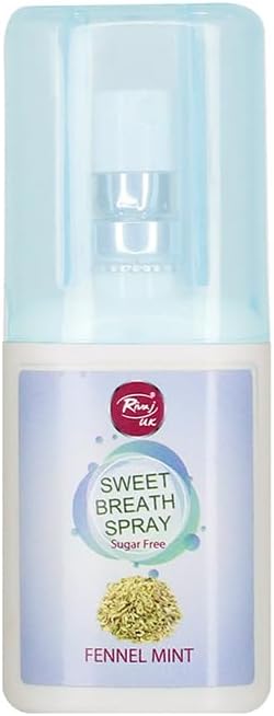 Rivaj UK Sweet Breath Spray Fennel Mint (20ml) | Instant Fresh Breath On-The-Go