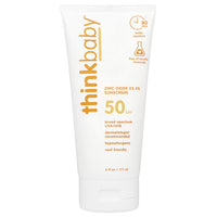 Thinkbaby Zinc Oxide Sunscreen, SPF 50, 6 fl oz (177 ml)