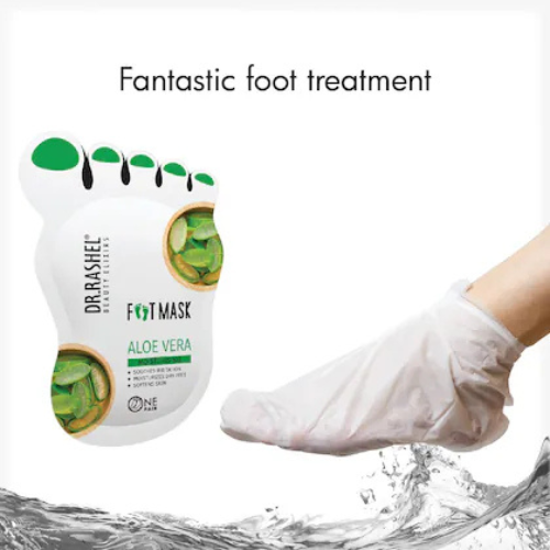 Dr. Rashel Aloe Vera Foot Mask – Deep Hydration & Soothing Relief for Soft, Smooth Feet