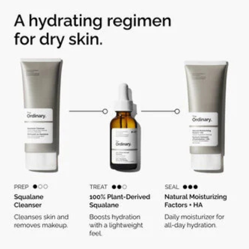 The Ordinary 100% Plant-Derived Squalane – Hydrating & Lightweight Facial Oil