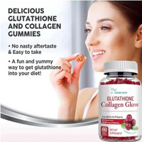 Glutathione Collagen Glow Cranberry Organic Gummies (60)