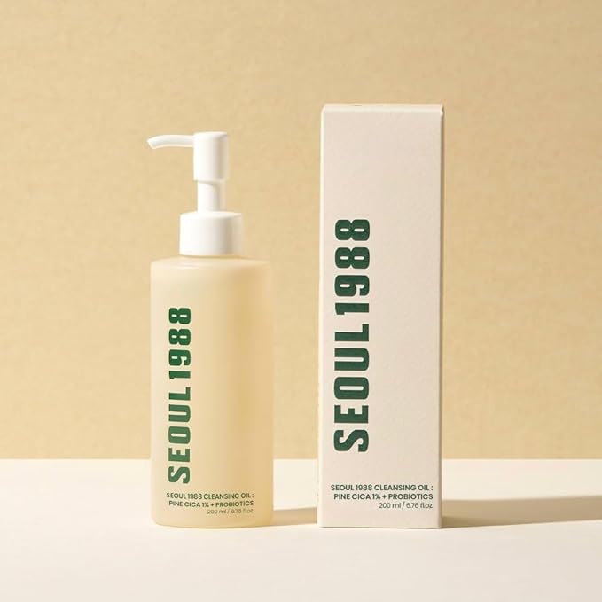 Korean skin SEOUL 1988 Cleansing Oil : Pine Cica 1% + Probiotics (200 ml)