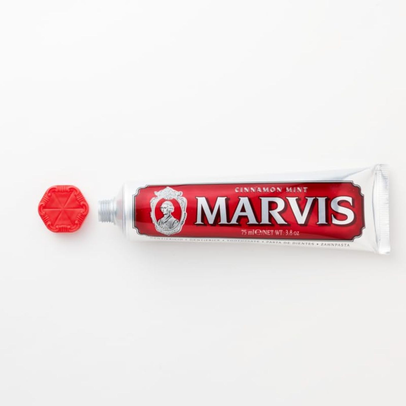Marvis Cinnamon Mint Toothpaste – 3.8 oz | Warm Cinnamon & Cool Mint, Fights Plaque, Freshens Breath